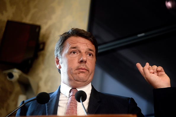 L'ancien Premier ministre italien Matteo Renzi  lors d'une conférence de presse au Palazzo Madama à Rome le 13 août 2019.(Photo : FILIPPO MONTEFORTE/AFP/Getty Images)