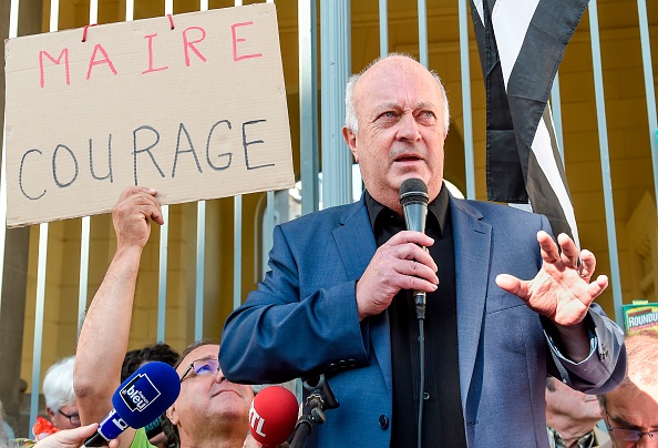 Le maire de Langouët Daniel Cueff. (Photo : Sebastien SALOM-GOMIS / AFP)        