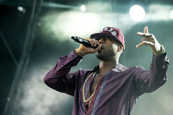 Le rappeur Booba lors des Eurockéennes en juillet 2017 à Belfort.(SEBASTIEN BOZON/AFP/Getty Images)