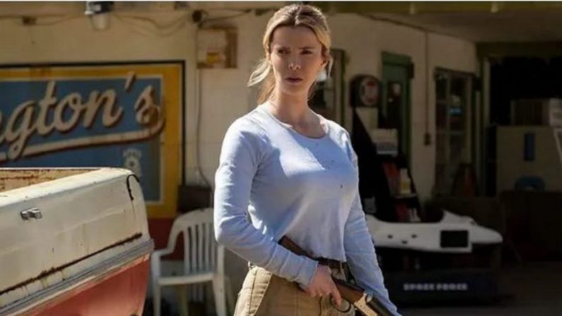 Betty Gilpin joue dans "The Hunt", qui devrait sortir en salles en septembre. (Universal Pictures)