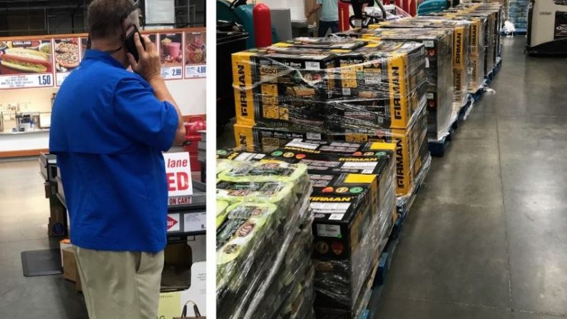 Un homme est entré dans un magasin Costco en Floride et est reparti avec 100 générateurs qu’il enverra aux Bahamas. (Avec l'aimable autorisation d’Alec Sprague)