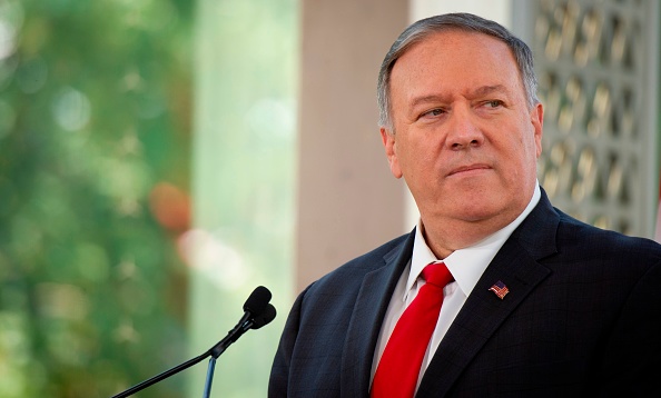 Le chef de la diplomatie américaine Mike Pompeo. (Photo : SEBASTIEN ST-JEAN/AFP/Getty Images)