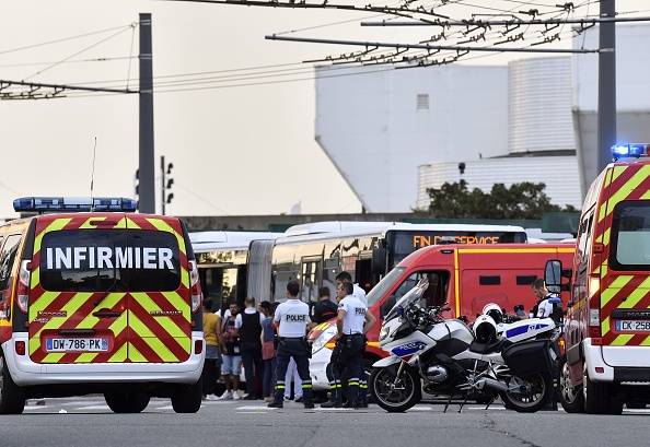 Villeurbanne,  attaque au couteau qui a fait un mort et huit blessés. (Photo : PHILIPPE DESMAZES/AFP/Getty Images)