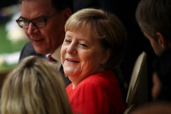 La chancelière allemande Angela Merkel participe à l'Assemblée générale des Nations Unies au siège de l'ONU le 24 septembre 2019 à New York. (Photo : Drew Angerer/Getty Images)