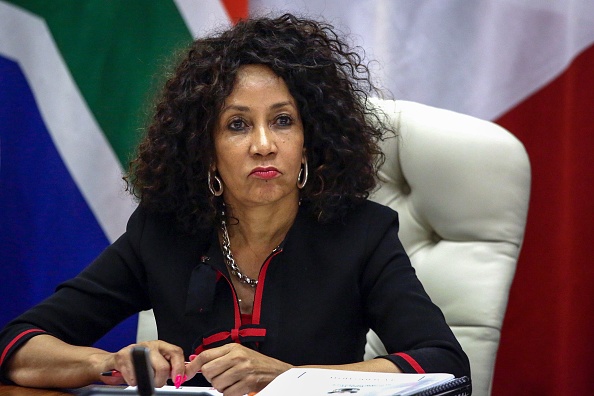 La ministre sud-africaine des Relations internationales et de la Coopération, Lindiwe Sisulu, le 28 février 2019 à Pretoria. (Photo : PHILL MAGAKOE/AFP/Getty Images)