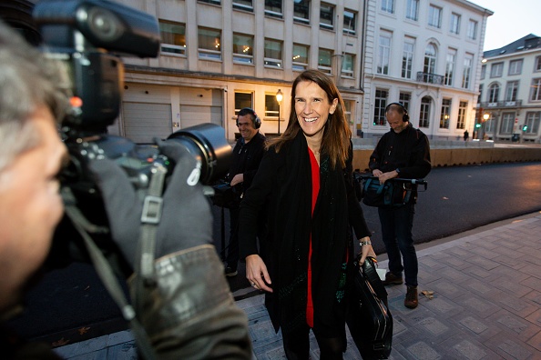 Ministre fédérale du Budget et de la Fonction publique, Sophie Wilmès, 44 ans, le 25 octobre à Bruxelles. (Photo : NICOLAS MAETERLINCK/BELGA/AFP via Getty Images)