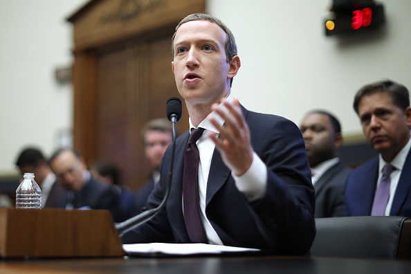 Le co-fondateur et PDG de Facebook, Mark Zuckerberg, témoigne devant le Congrès américain, le 23 octobre 2019 à Washington, DC.(Photo : Chip Somodevilla/Getty Images)