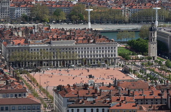 Vue de la place Bellecour à Lyon. Photo d'illustration. PHILIPPE DESMAZES/AFP/Getty Images.