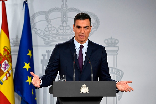 -Un parlement émietté comme jamais depuis le rétablissement de la démocratie, ce dimanche l’Espagne retourne aux urnes. Photo PIERRE-PHILIPPE MARCOU / AFP via Getty Images.