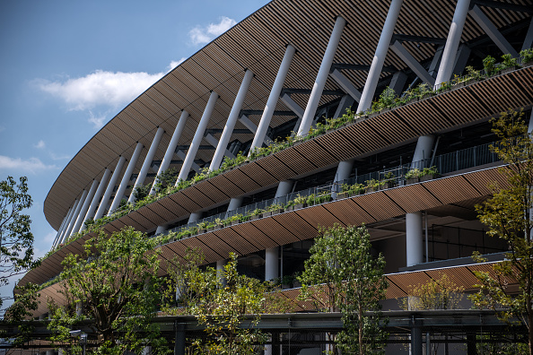 -Le nouveau stade national en construction, principal stade des prochains Jeux olympiques et paralympiques de 2020 à Tokyo, est photographié le 9 août 2019 à Tokyo, au Japon. Photo de Carl Court / Getty Images.