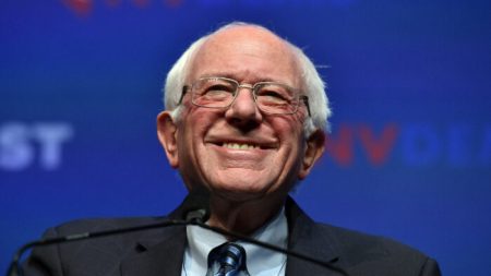 Bernie Sanders, en tête ex æquo dans les sondages pour être le candidat démocrate aux élections présidentielles américaines