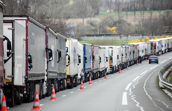 Grève des routiers.     (Photo : DENIS CHARLET/AFP via Getty Images)