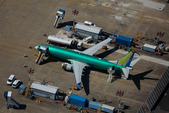 Un avion Boeing 737 MAX se trouve dans une installation Boeing à Renton, Washington.(Photo : David Ryder/Getty Images)