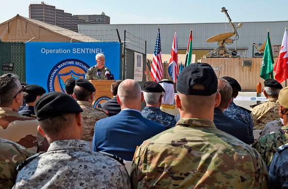 -Les États-Unis sont en train de former les alliés du Golfe à la "protection de la navigation" dans les voies navigables en difficulté de la région, alors qu'ils cherchent à créer une alliance pour contenir l'Iran. Photo de Mazen Mahdi / AFP via Getty Images.