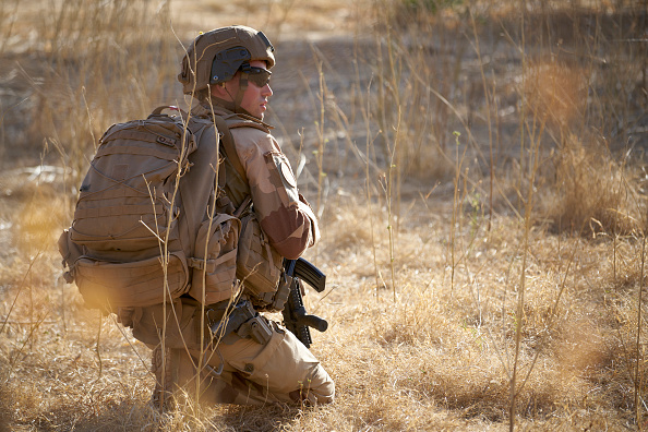 Soldat de l'armée française au Burkina Faso. (Photo : MICHELE CATTANI/AFP via Getty Images)