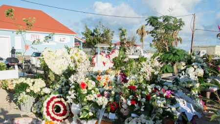 La tombe de Johnny Hallyday à St-Barth menacée par le sable et les crabes