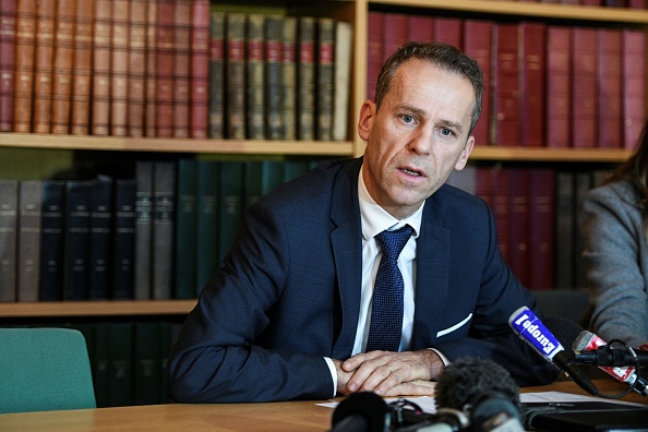 Le procureur de la République de Besançon Étienne Manteaux photographié le 7 décembre 2018 pendant une conférence de presse dans le cadre de l’instruction de l’affaire Daval. Crédit : SEBASTIEN BOZON/AFP via Getty Images.