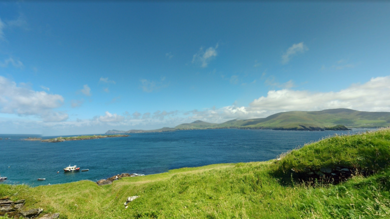 L'île de Grande Blasket a des paysages fabuleux. (Capture d'écran/Google Maps)