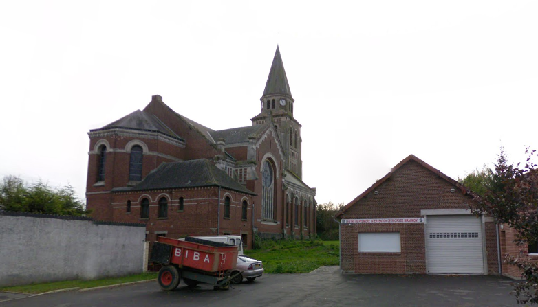 La petite caserne de Miraumont est en cours de rénovation par les pompiers bénévoles depuis un an. (Capture d'écran/Google Maps)