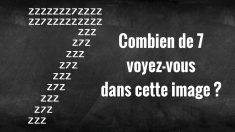 Défi de 60 secondes : Combien de 7 pouvez-vous compter sur cette image en une minute?