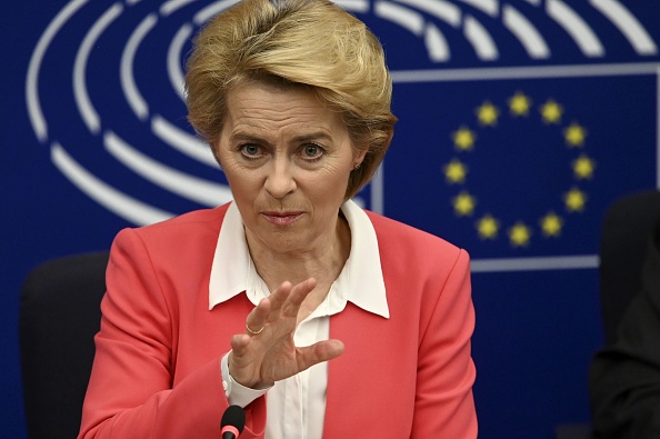 La présidente de la Commission européenne, Ursula von der Leyen. (Photo FREDERICK FLORIN / AFP via Getty Images)