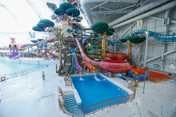 -Vue générale du parc aquatique Dream Works au centre commercial American Dream situé à East Rutherford, New Jersey le 19 décembre 2019. Photo de Kena Betancur / AFP via Getty Images.