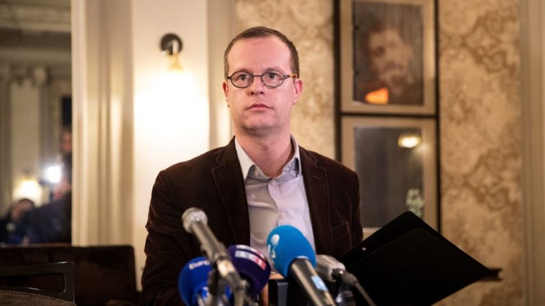 Benjamin Blanchard, directeur général de l'ONG SOS Chrétiens d'Orient à Paris le 24 janvier 2020 (THOMAS SAMSON/AFP via Getty Images)