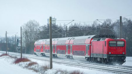 Le conducteur de train et son chef sauvent un chat trouvé totalement gelé sous le moteur