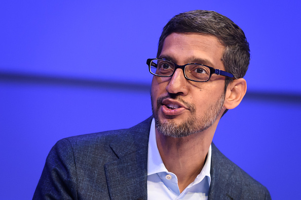 Le PDG d'Alphabet Sundar Pichai a détaillé quatre domaines prioritaires pour 2020, dont l'amélioration du respect de la vie privée et de la sécurité des usagers. (Photo : FABRICE COFFRINI/AFP via Getty Images)