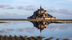 Devant le Mont-Saint-Michel, plusieurs dizaines de « gilets jaunes ont fait une chaîne humaine contre le 49-3