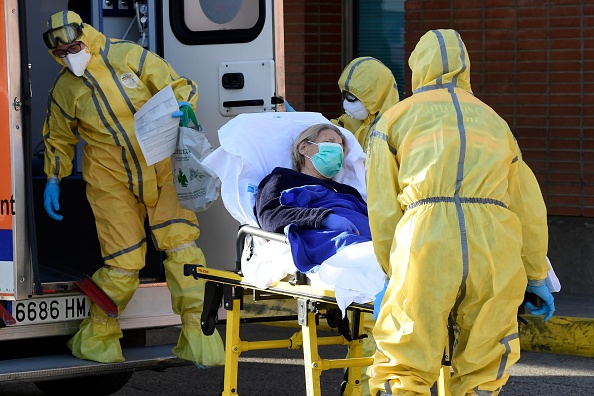 Hôpital de Leganes, communauté de Madrid, le 26 mars 2020. (JAVIER SORIANO/AFP via Getty Images)