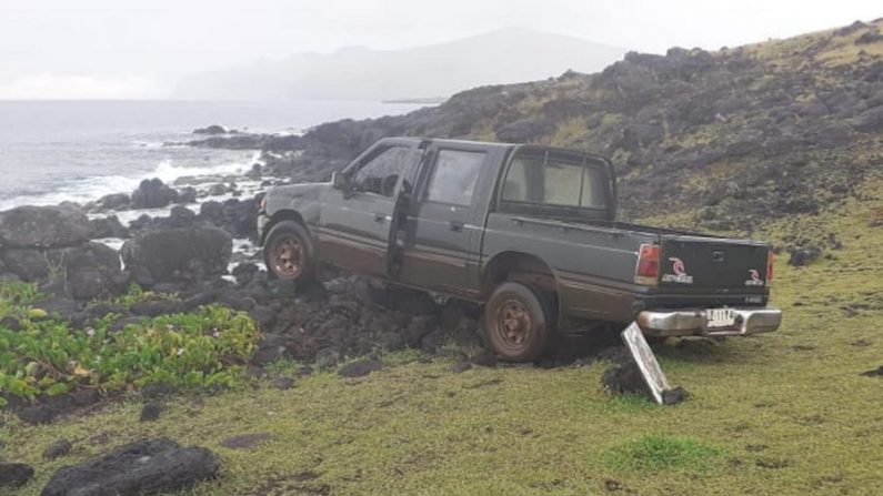 L'une des statues moaï les plus célèbres de l'île de Pâques a été détruite dans un accident (avec l'aimable autorisation de Camilo Rapu) 