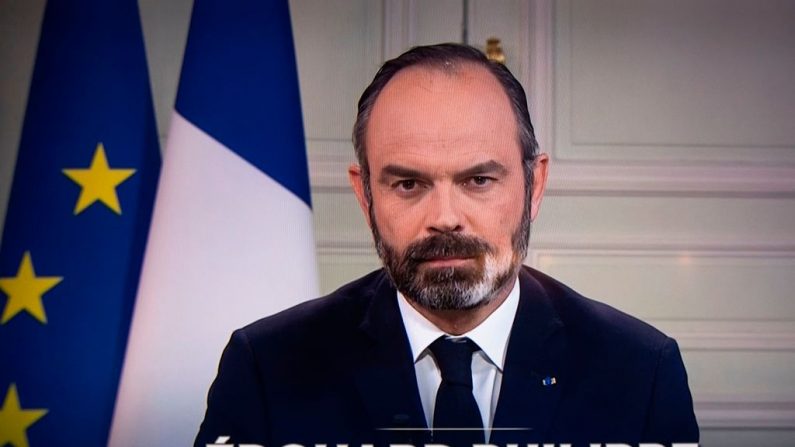 Le Premier ministre français Édouard Philippe, le 23 mars 2020 (Photo bpar THOMAS SAMSON/AFP via Getty Images)