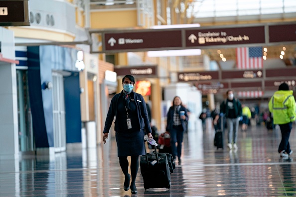 L'aéroport national Ronald Reagan de Washington le 29 mars 2020, à Arlington, en Virginie. (Photo : ALEX EDELMAN/AFP via Getty Images)