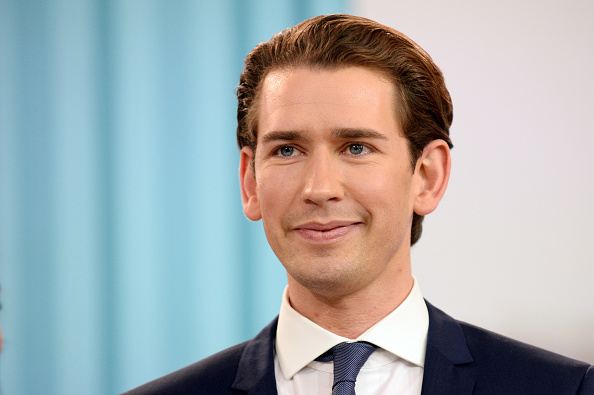 Sebastian Kurz, ministre autrichien des affaires étrangères et leader du Parti populaire autrichien (OeVP). (Photo : Thomas Kronsteiner/Getty Images)