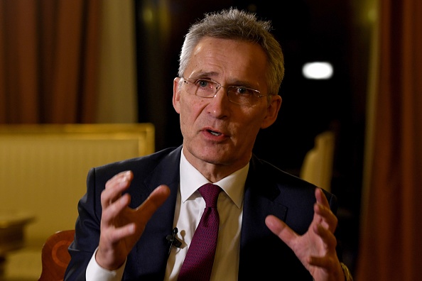 "Le retour de la Russie au respect du traité est le meilleur moyen de préserver les avantages du traité", a déclaré le secrétaire général de l'Otan Jens Stoltenberg. (Photo : DENIS LOVROVIC/AFP via Getty Images)