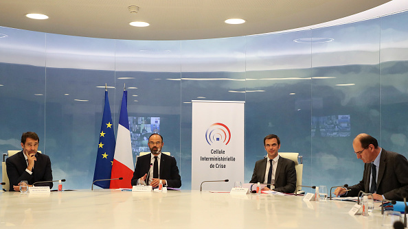 Le projet de loi prorogeant l'état d'urgence sanitaire de deux mois, jusqu'au 24 juillet est validé en Conseil des ministres. (Photo : LUDOVIC MARIN/AFP via Getty Images)