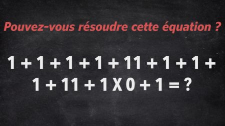 Montrez votre génie en résolvant cette équation mathématique délicate qui déconcerte de nombreux internautes