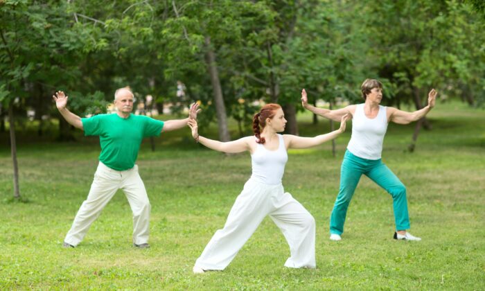 Le tai-chi est un exercice lent et fluide composé de mouvements chorégraphiés (Ulza/Shutterstock)