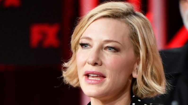 Cate Blanchett lors du discours de "Mrs. America" sur le segment FX de la tournée TCA (Association des critiques de télévision)  d'hiver 2020 au Langham Huntington, à Pasadena, Californie, le 9 janvier 2020. (Amy Sussman/Getty Images)