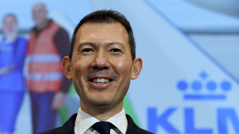 Benjamin Smith, directeur général d'Air France-KLM, le 20 février 2020 (Photo by ERIC PIERMONT/AFP via Getty Images)