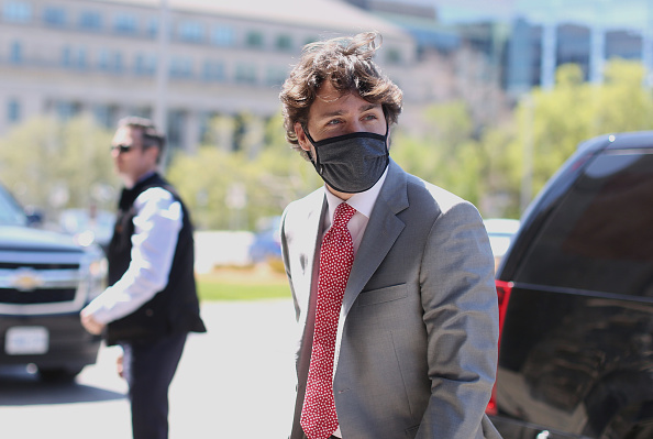 Le Premier ministre canadien Justin Trudeau, le 20 mai 2020 à Ottawa, Canada.(Photo : DAVE CHAN/AFP via Getty Images)