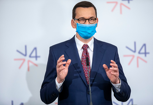 le Premier ministre polonais Mateusz Morawiecki avait déclaré que son pays espérait qu'une partie des soldats américains actuellement stationnés en Allemagne seraient déployés en Pologne. (Photo : Gabriel Kuchta/Getty Images)