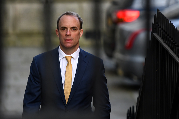 Le ministre britannique des Affaires étrangères, Dominic Raab. (Photo : Chris J Ratcliffe/Getty Images)