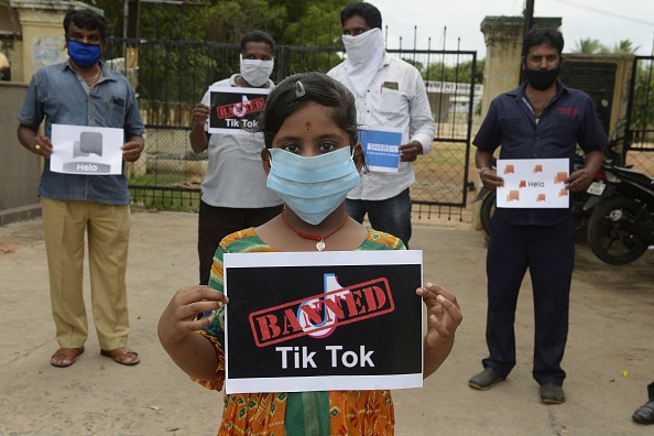 New Delhi a interdit l'application très populaire en citant des problèmes de sécurité nationale et de confidentialité. Photo de NOAH SEELAM / AFP via Getty Images.