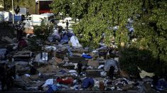 A Aubervilliers, la police évacue un vaste campement de migrants