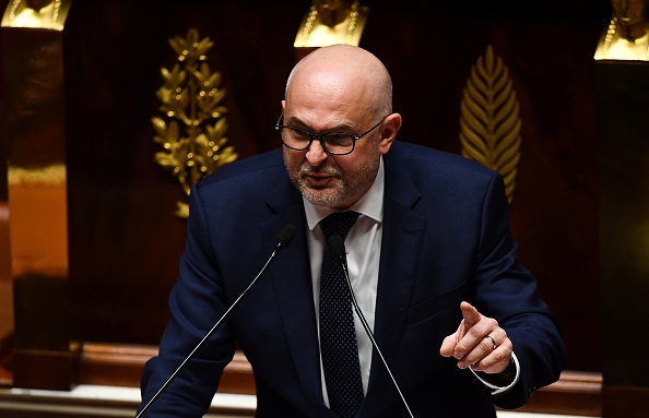 Le secrétaire d'État chargé des Retraites et de la Santé au travail Laurent Pietraszewski.  (Photo : CHRISTOPHE ARCHAMBAULT/AFP via Getty Images)