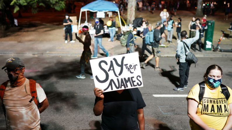 PORTLAND, États-Unis, août 2020 -   (Photo by Nathan Howard/Getty Images)