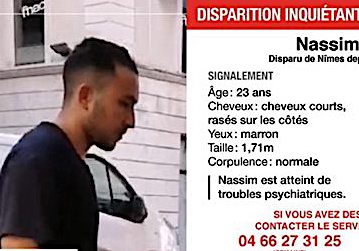 Le jeune homme a disparu depuis le 23 juillet 2020. (Photo : DDSP du Gard)