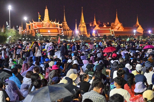 Des manifestants antigouvernementaux participent à un rassemblement pro-démocratie à Bangkok le 19 septembre 2020.  (Photo : MLADEN ANTONOV/AFP via Getty Images)